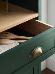 Green Claude Oak Veneer Tall Sideboard - Image 4 of 11