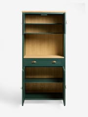 Green Claude Oak Veneer Tall Sideboard - Image 7 of 11