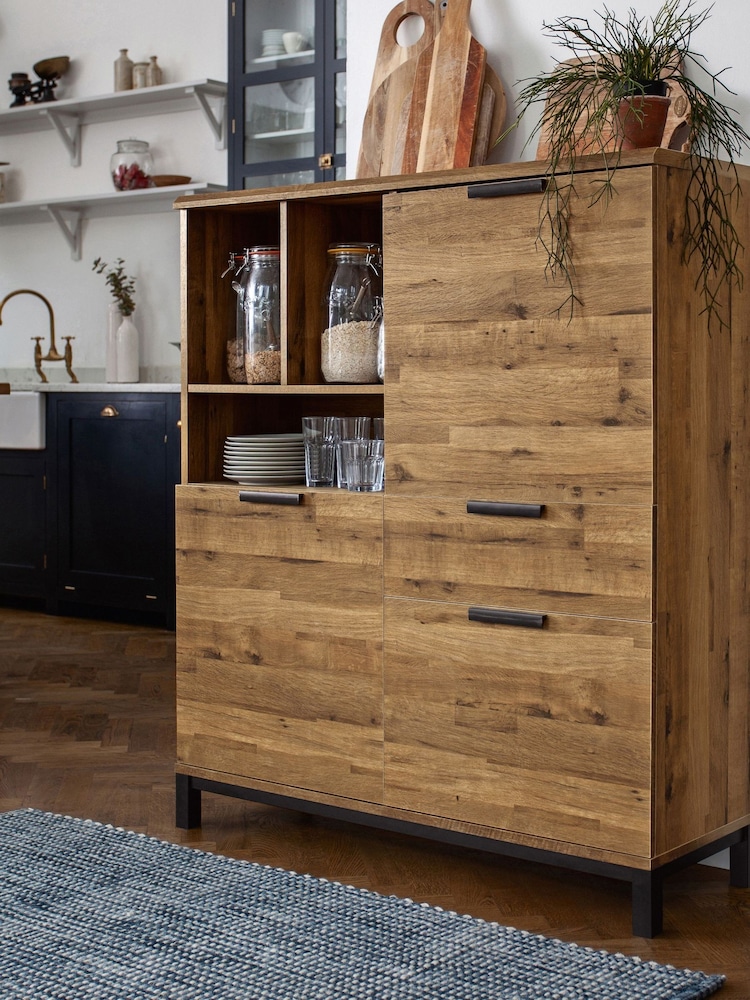 Dark Bronx Oak Effect Cabinet - Image 1 of 7