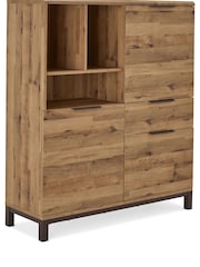 Dark Bronx Oak Effect Cabinet - Image 3 of 7