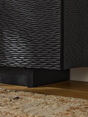 Black Mango Wood Carved Large Sideboard - Image 5 of 10