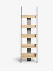 Dove Grey Malvern Oak Effect Narrow Ladder Shelf - Image 2 of 6