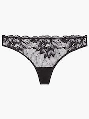 Calvin Klein Black Floral Lace Thong - Image 3 of 3