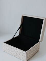 Chapter B Set of 3 Cream Lattice Storage Baskets - Image 3 of 5