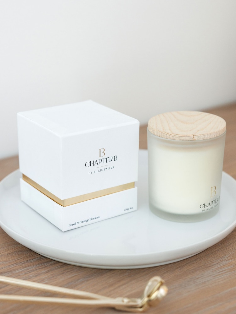 Chapter B Clear Frosted Glass Candle With Lid - Image 2 of 5