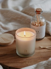 Chapter B Clear Frosted Glass Candle With Lid - Image 3 of 5