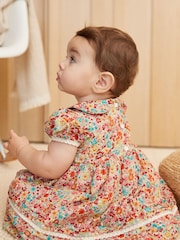 Multi Bright floral Woven Collared Prom Dress (0mths-2yrs) - Image 2 of 7