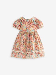 Multi Bright floral Woven Collared Prom Dress (0mths-2yrs) - Image 5 of 7