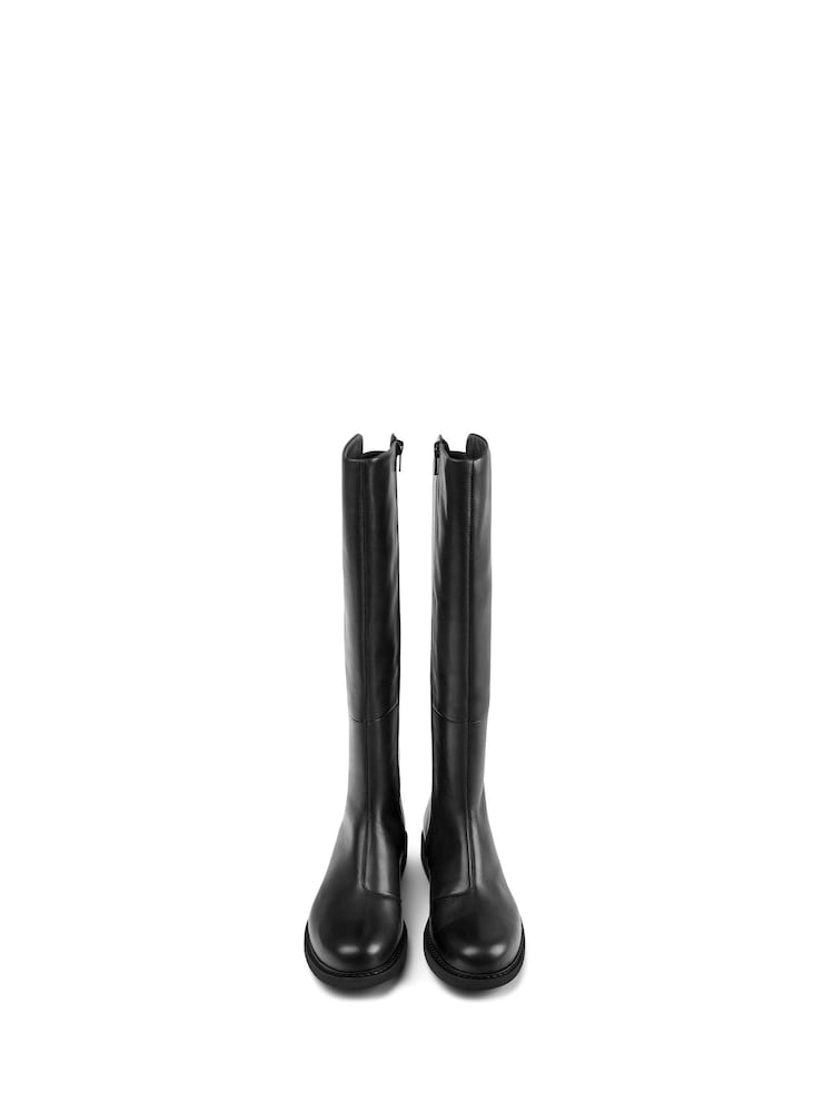 Camper Women Knee Cowboy Black Boots - Image 4 of 5