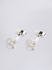MOSS Silver Tone Fancy Knot Cufflinks - Image 1 of 2