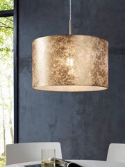 Eglo Gold Viserbella Fabric Ceiling Light Pendant - Image 1 of 3