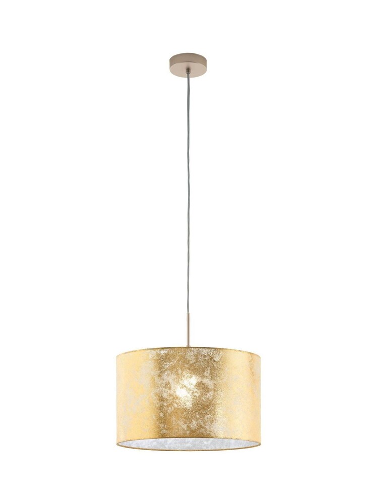 Eglo Gold Viserbella Fabric Ceiling Light Pendant - Image 2 of 3