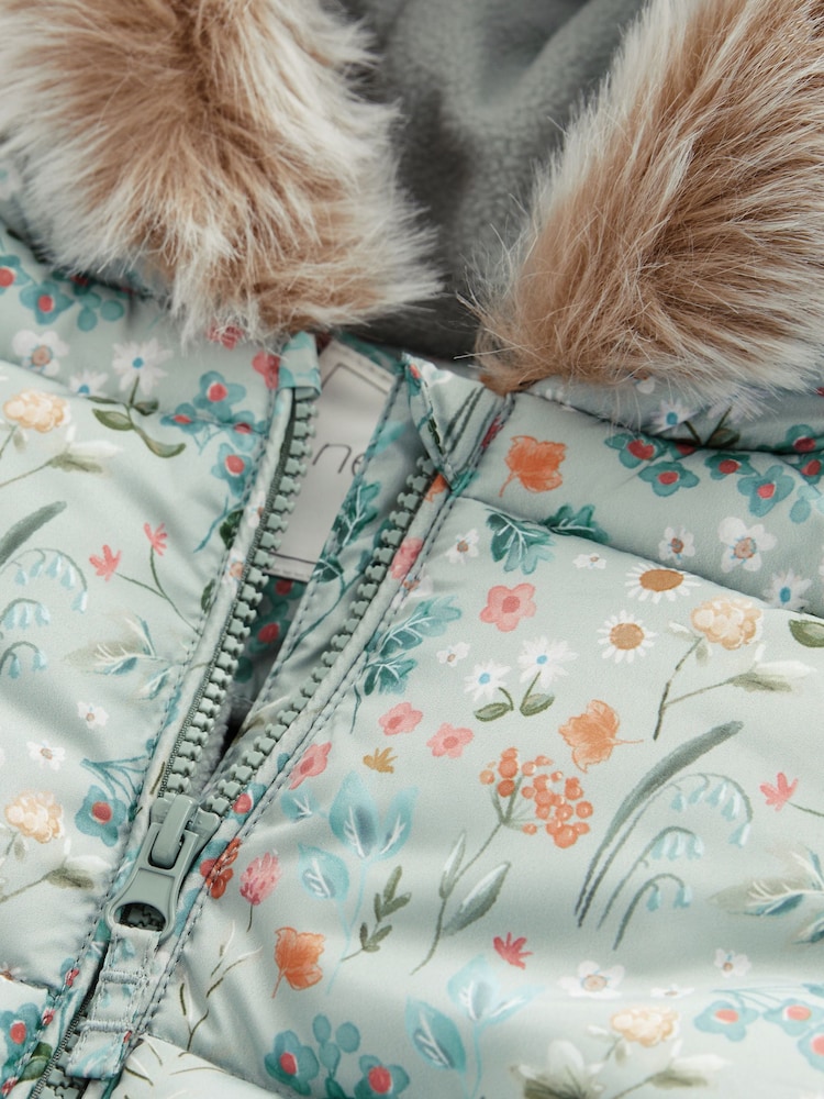 Grün - Spritzwasserfester Schneeanzug mit Blumenmuster (3Monate bis7Jahre) - Bild 6 von 6 Grün - Spritzwasserfester Schneeanzug mit Blumenmuster (3Monate bis7Jahre) - Bild 6 von 6