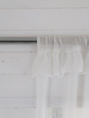 Shabby Chic by Rachel Ashwell® White Sheer Panel Ruffle Voile - Image 4 of 4