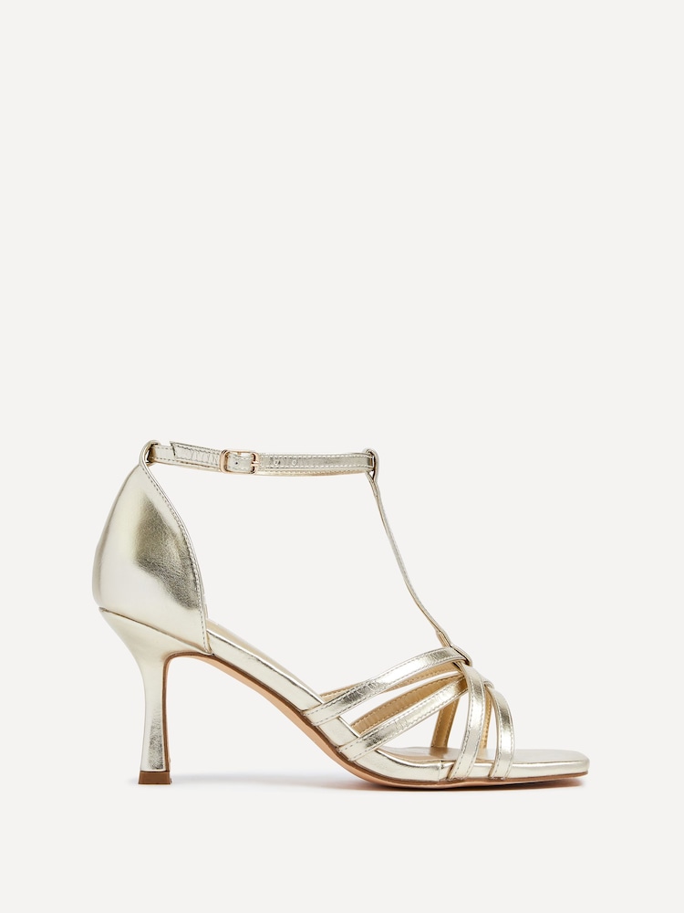 Linzi Gold Lilah Closed Back Stiletto Heeled Sandals - Image 2 of 4