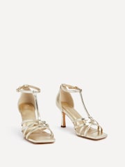 Linzi Gold Lilah Closed Back Stiletto Heeled Sandals - Image 3 of 4