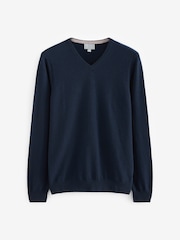 Pure Collection 100% Cashmere V-Neck Jumper - Image 3 of 3