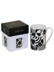 Navigate Black Monochrome Ceramic Mug In A Gift Box - Image 2 of 2