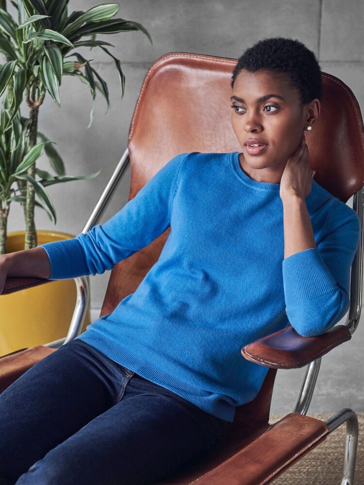 Pure Collection Cashmere Crew Neck Sweater - Image 1 of 3