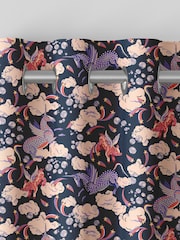 Cath Kidston Navy Blue Kids Unicorn Made To Measure 100% Cotton Curtains - Image 7 of 9