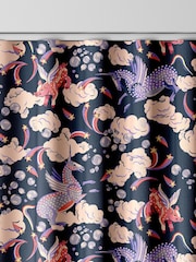 Cath Kidston Navy Blue Kids Unicorn Made To Measure 100% Cotton Curtains - Image 8 of 9