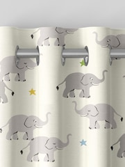 Cath Kidston Cream Kids Elephants Made To Measure 100% Cotton Curtains - Image 7 of 9