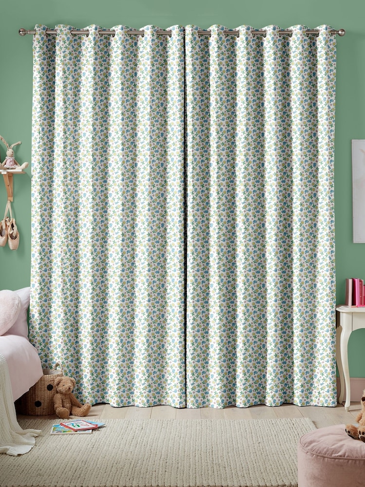 Cath Kidston Cream Kids Petal Flower Ditsy Made To Measure 100% Cotton Curtains - Image 2 of 9