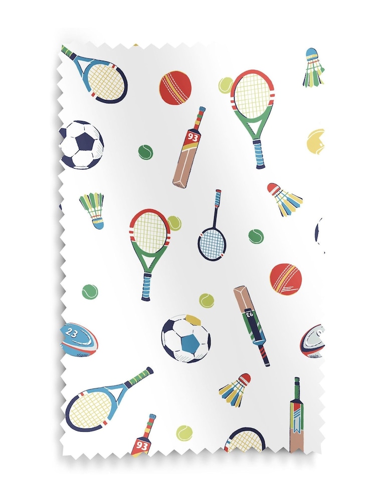 Cath Kidston Multi Kids Sports Made To Measure 100% Cotton Curtains - Image 9 of 9