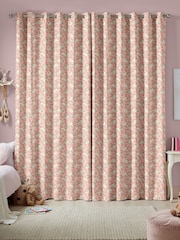 Cath Kidston Blush Kids Jumping Bunnies Made To Measure 100% Cotton Curtains - Image 2 of 9