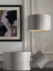 Silver Geo Easy Fit  Lamp Shade - Image 1 of 3