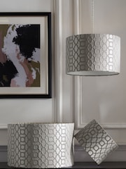 Silver Geo Easy Fit  Lamp Shade - Image 2 of 3