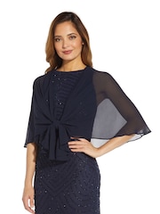 Adrianna Papell Blue Chiffon Style Cover-Up - Image 1 of 5