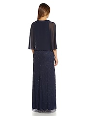 Adrianna Papell Blue Chiffon Style Cover-Up - Image 2 of 5