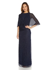 Adrianna Papell Blue Chiffon Style Cover-Up - Image 4 of 5
