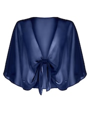 Adrianna Papell Blue Chiffon Style Cover-Up - Image 5 of 5