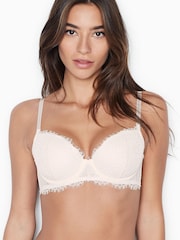 Victoria's Secret Coconut White Lace Lightly Lined Demi Bra - Image 1 of 3
