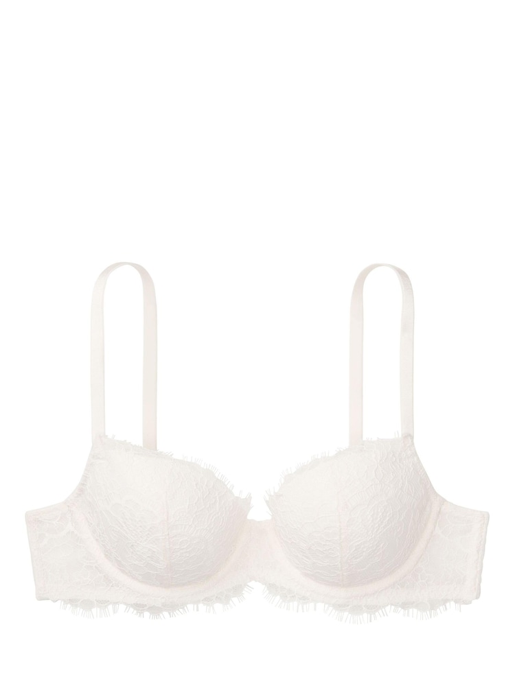 Victoria's Secret Coconut White Lace Lightly Lined Demi Bra - Image 3 of 3