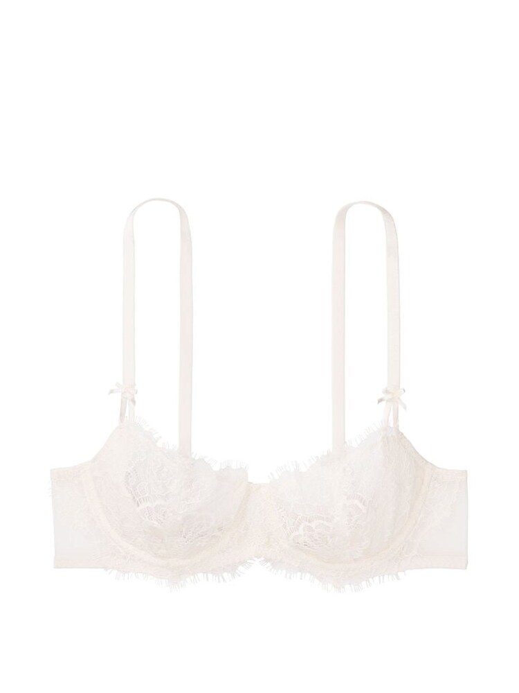 Victoria's Secret Coconut White Lace Unlined Balcony Bra - Image 2 of 3