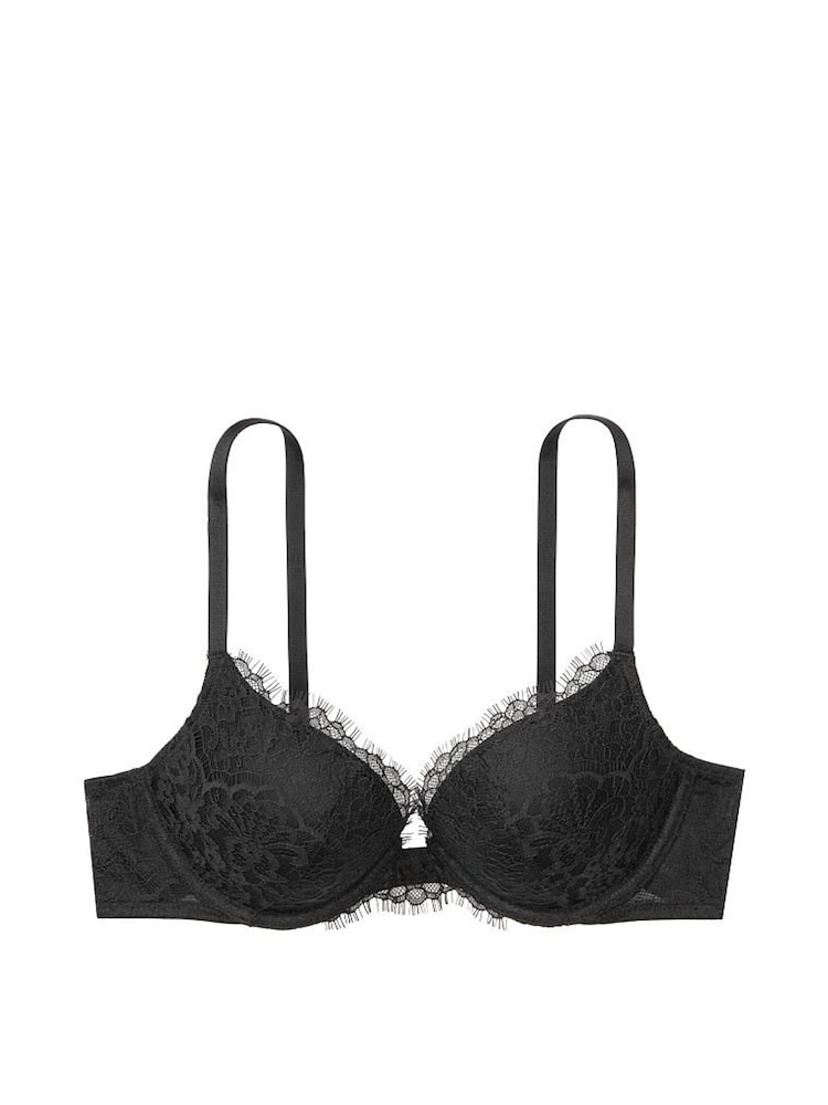 Victoria's Secret Black Lace Push Up Bra - Image 3 of 3 Victoria's Secret Black Lace Push Up Bra - Image 3 of 3