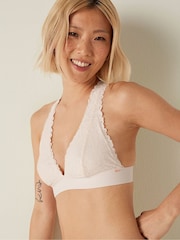 Victoria's Secret PINK Coconut White Halterneck Bralette - Image 2 of 2