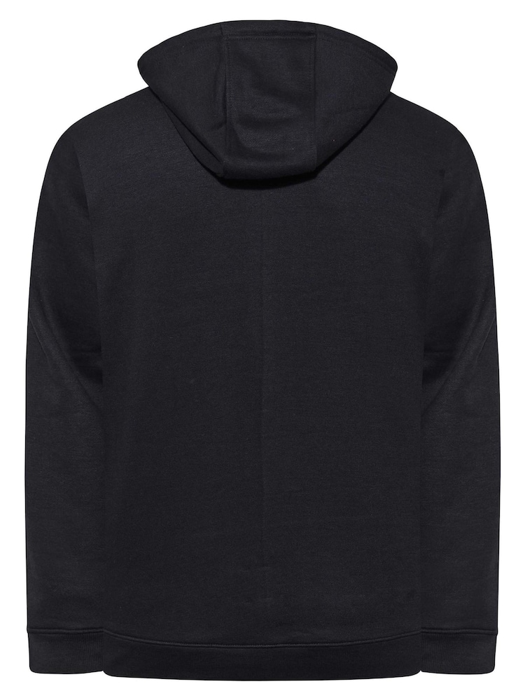 BadRhino Big & Tall Navy Essential Zip Through Hoodie - Image 4 of 4