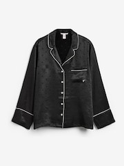 Victoria's Secret Black Dot Satin Long Pyjama Set - Image 2 of 2