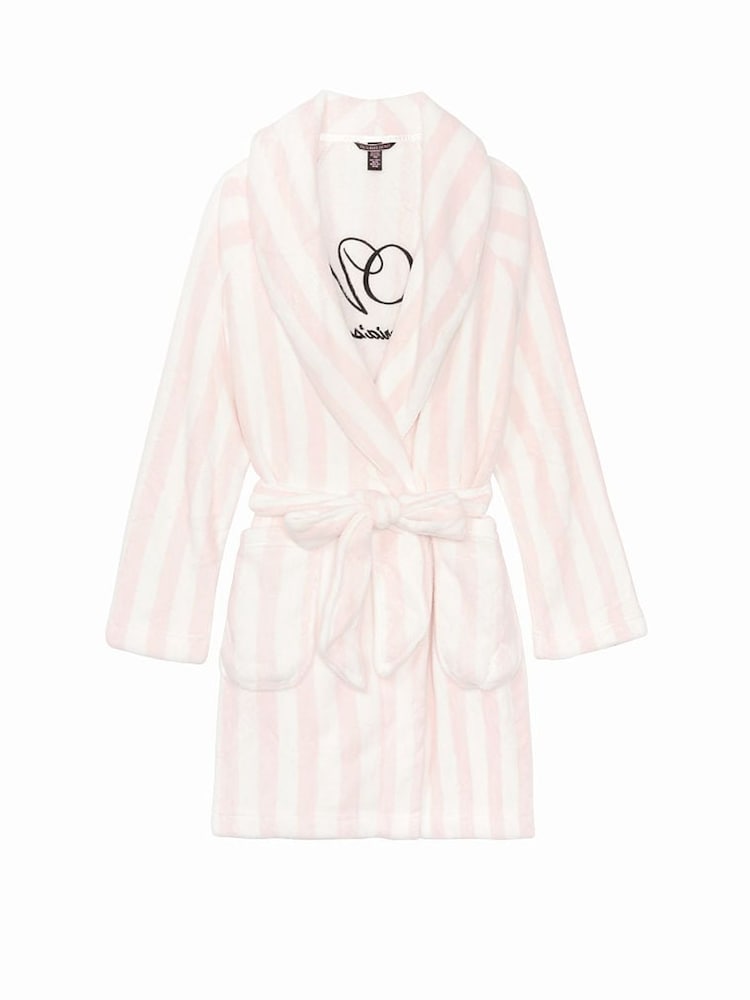 Victoria's Secret Pink Stripe Cosy Short Robe - Image 3 of 3