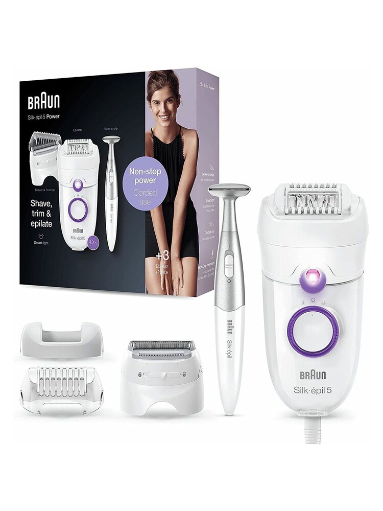 Braun Silk-epil 5825 Power, Epilator for Beginners for Gentle Hair Removal, with Smart Light - Image 1 of 5