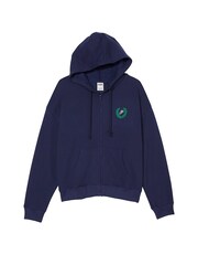 Victoria's Secret PINK Midnight Navy Blue Fleece Oversized Hoodie - Image 4 of 4
