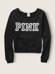 Victoria's Secret PINK Classic Logo Off Shoulder Sweatshirt - Image 5 of 5