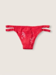 Victoria's Secret PINK Red Pepper Strappy Lace Thong Knickers - Image 1 of 1