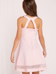 Lipsy Pink Scuba Occasion Dress - Image 3 of 4