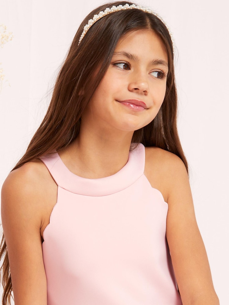 Lipsy Pink Scuba Occasion Dress - Image 4 of 4