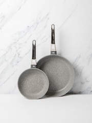 Masterclass Set of 2 Grey Induction-Safe & Non-Stick Frying Pan Set - Image 1 of 3